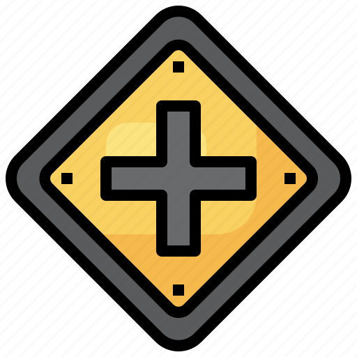 Crossroads, regulation, road, signs, traffic, sign, direction icon - Download on Iconfinder