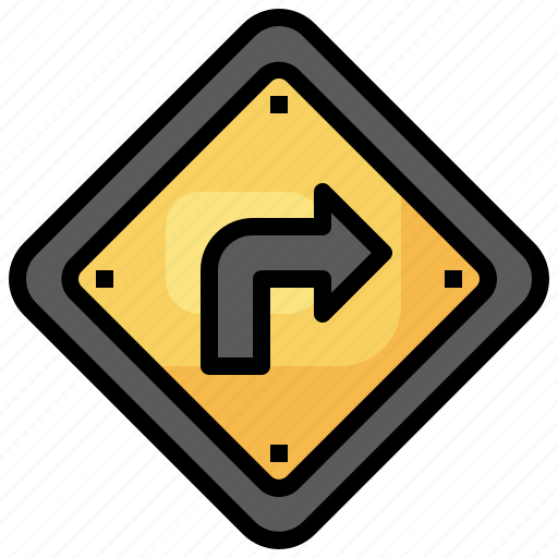 Right, turn, road, signs, traffic, sign, regulation icon - Download on Iconfinder