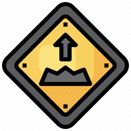 Uneven, regulation, road, signs, traffic, sign, direction icon - Download on Iconfinder