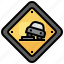 uneven, regulation, road, signs, warning, direction 