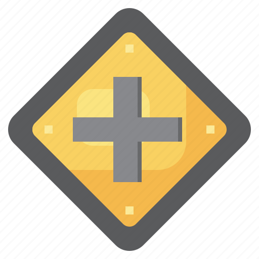 Crossroads, regulation, road, signs, traffic, sign, direction icon - Download on Iconfinder