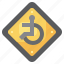 disabled, regulation, road, signs, traffic, sign, warning 