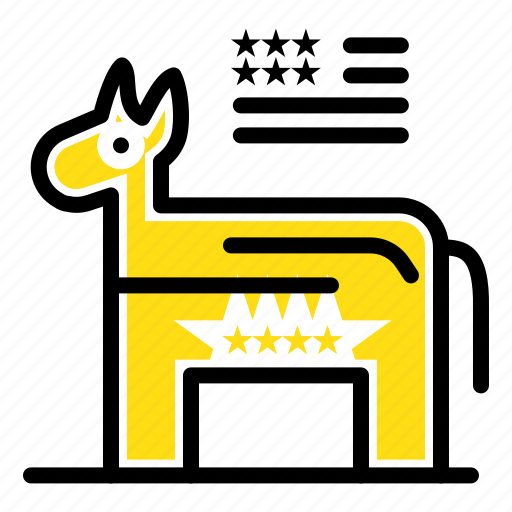 American, donkey, political, symbol icon - Download on Iconfinder