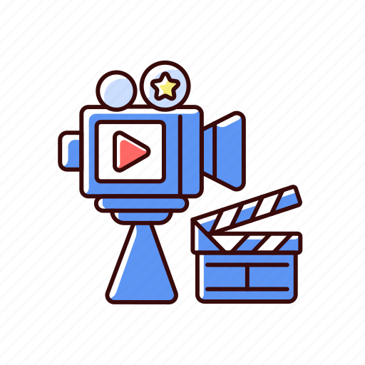 Cinema industry, motion picture, filmmaking, film production icon - Download on Iconfinder