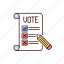 voting ballot, collective decision, democratic process, general election 
