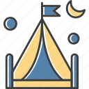 camp, camping, tent, usa