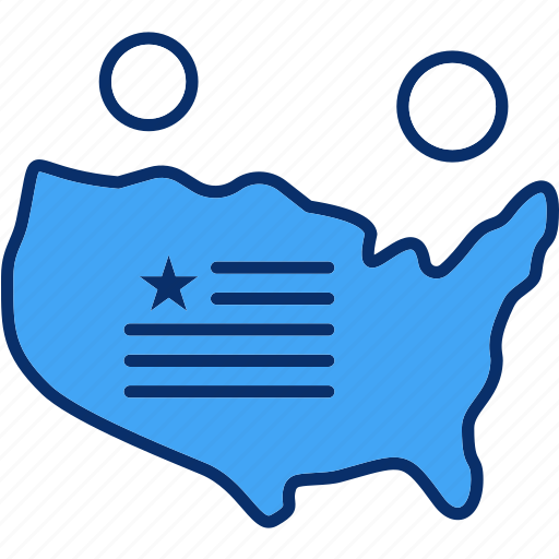 America, map, states, usa icon - Download on Iconfinder