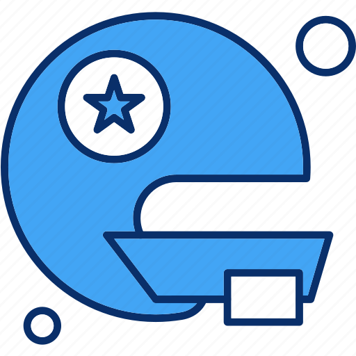 American, football, helmet, line, usa icon - Download on Iconfinder