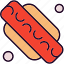 america, american, hotdog, line, states