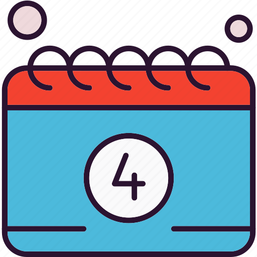 Calendar, line, schedule, usa icon - Download on Iconfinder