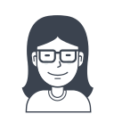 avatar, female, girl, glasses, person, user
