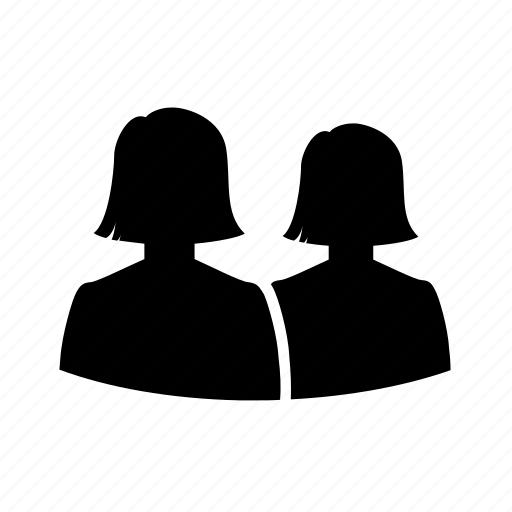 Avatar, couple, lesbian, love, silhouette, team, user icon - Download on Iconfinder
