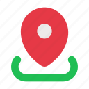 location, pin, navigation, map, pointer, position, destination