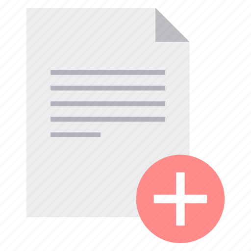 Add, data, document, paper, plus, sheet, text icon - Download on Iconfinder