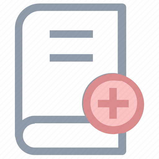 Book, book with plus, bookmark, diary, diary book icon - Download on Iconfinder