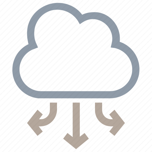 Arrow direction, arrow pointing, cloud network, cloud technology, wireless network icon - Download on Iconfinder