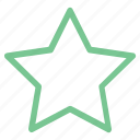 five pointed, like, star, star outline, star shape