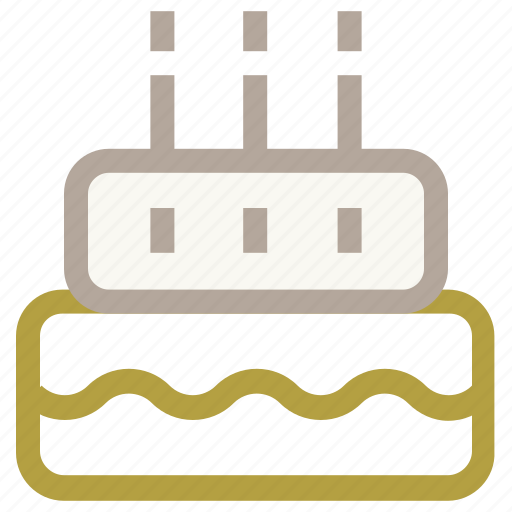 Anniversary, birthday cake, cake, candles icon - Download on Iconfinder