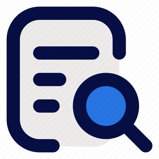Research, analysis, search, file, document, magnifier, magnifying icon - Download on Iconfinder