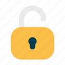 unlock, open, padlock, key, protection, private