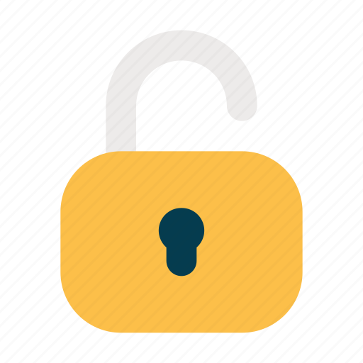 Unlock, open, padlock, key, protection, private icon - Download on Iconfinder