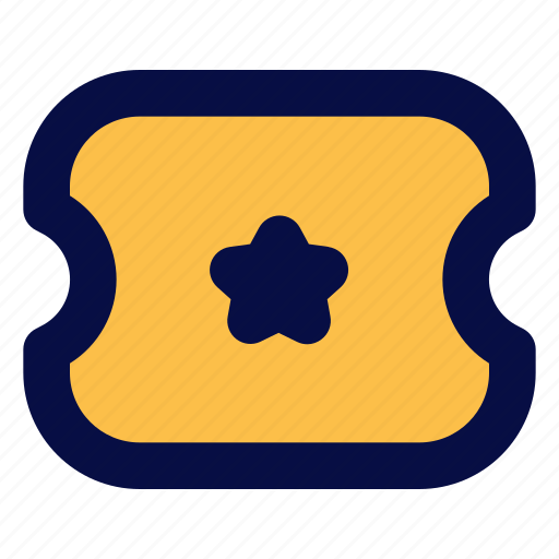 Ticket, event, coupon, cinema, theater, access, concert icon - Download on Iconfinder