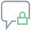 chat locked, chat privacy, confidential chat, private chat, safe dialogue 