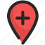 add, location, pin, maps, map 