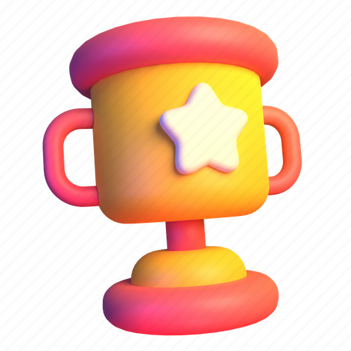 Trophy, award, winner, achievement, prize, success, medal 3D illustration - Download on Iconfinder