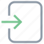 arrow, exit, logout, multimedia option, right arrow 