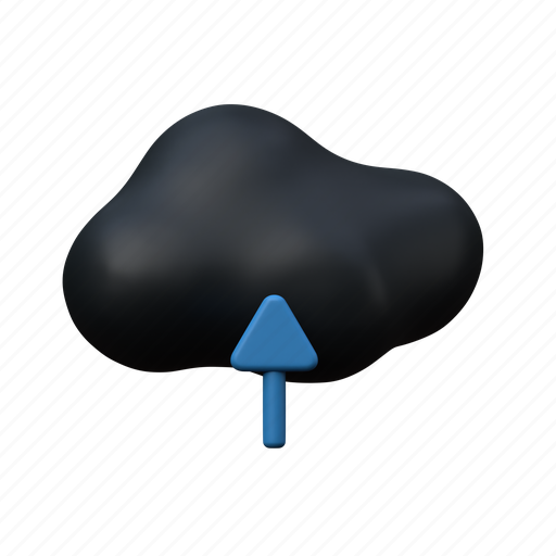 Cloud, upload, file, up, user interface 3D illustration - Download on Iconfinder