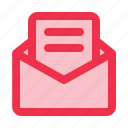 open, email, letter, ui, communications, message, envelope