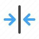 merge, orientation, center, direction, arrows