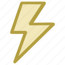 flash sign, lightning, powerful lightning, thunder, thunderbolt
