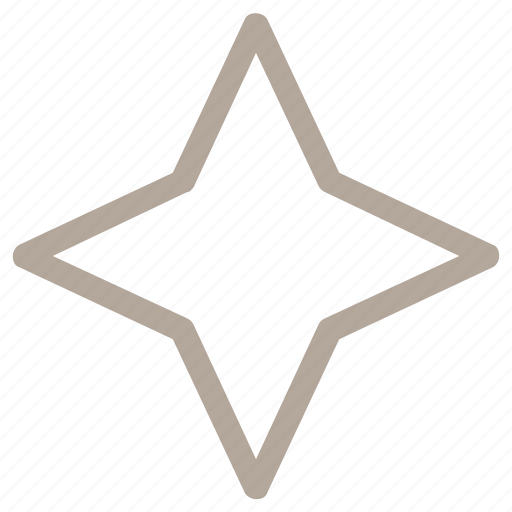 Decorative element, drawing, four pointed star, graphic design element, star icon - Download on Iconfinder