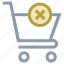 delete from cart, ecommerce, online shopping, shopping cart, supermarket 