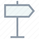 direction post, direction sign, finger post, guidepost, road sign, signpost