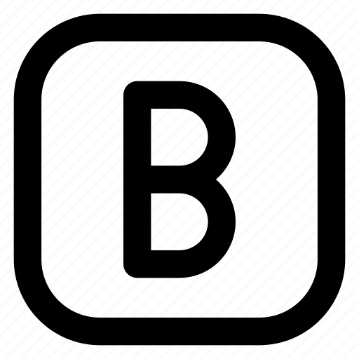 B letter, alphabet, rudiment, grammar, english letter icon - Download on Iconfinder