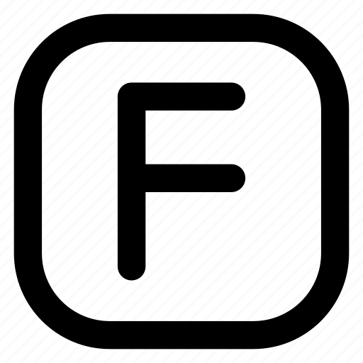 F letter, alphabet, rudiment, grammar, abecedary icon - Download on Iconfinder