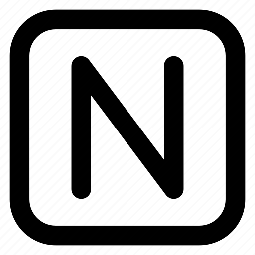 N letter, alphabet, rudiment, grammar, abecedary icon - Download on Iconfinder