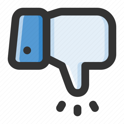 Dislike, unlike, bad, feedback, hand, gesture, thumb down icon - Download on Iconfinder