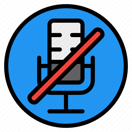 Microphone, off, mic, disabled, mute, record, audio icon - Download on Iconfinder