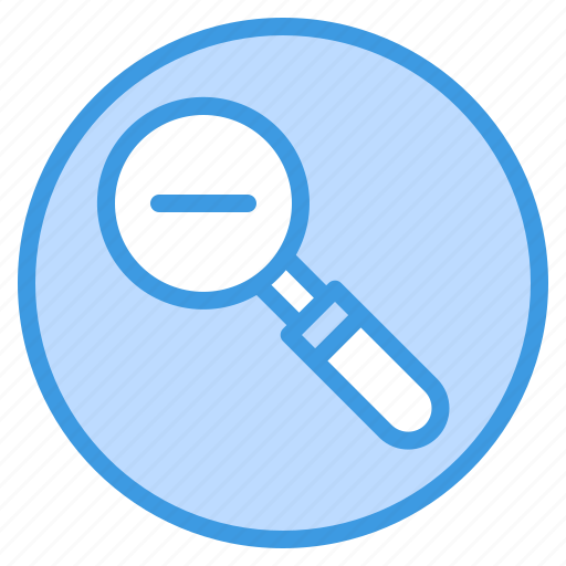 Zoom, out, magnifying glass, search, find, view, look icon - Download on Iconfinder