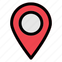 pin, location, map, position, place