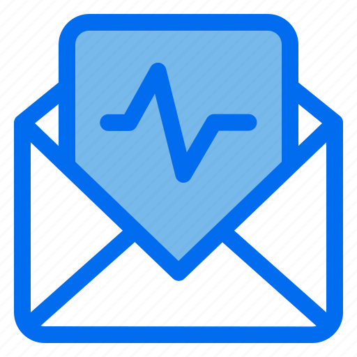 Mail, message, invoice, pulse, envelope icon - Download on Iconfinder
