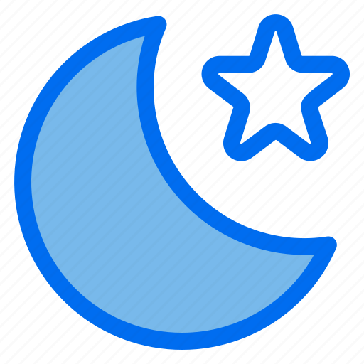 Night, mode, moon, star, app icon - Download on Iconfinder