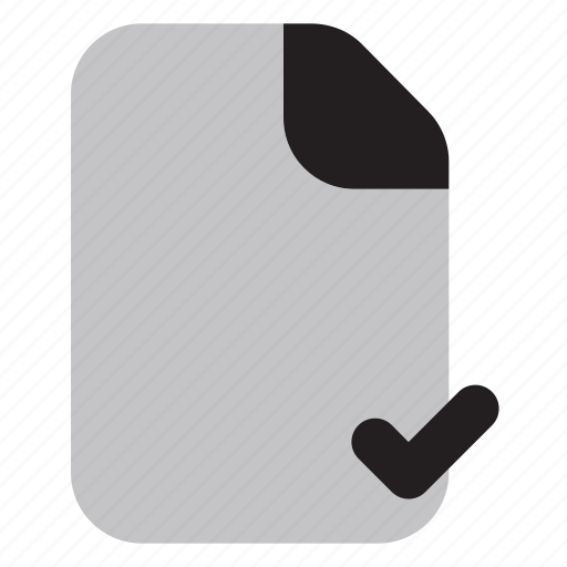 File, check, document, format, extension, folder, paper icon - Download on Iconfinder
