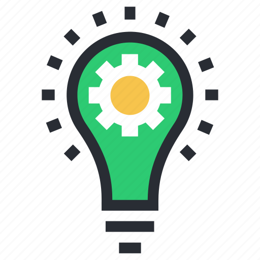 Bulb, cog, idea, innovation, invention icon - Download on Iconfinder