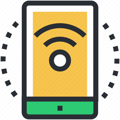 Mobile, mobile internet, mobile wifi, wifi connection, wifi signals icon - Download on Iconfinder