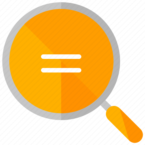 Equal, search, magnifier, resize, size, measurement icon - Download on Iconfinder